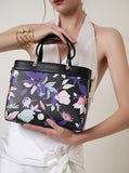 Culge Chicago "The Millennium" Structured Satchel – Twilight Noir Floral