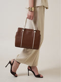 Culge Chicago "The Gold Coast" Tailored Satchel – Heritage Cognac