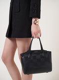 Culge Chicago "The Millennium" Checker-Mesh Satchel – Matte Onyx
