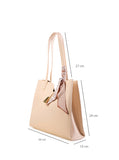 Culge Chicago "The Loop" Sculpted Office Tote – Alabaster Silk