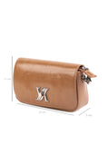 Culge Chicago "The Lincoln Park" Vintage Turn-Lock Sling – Heritage Tan