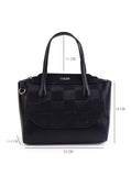 Culge Chicago "The Millennium" Checker-Mesh Satchel – Matte Onyx
