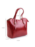 Culge Chicago "The Drake" Convertible Satchel – Crimson Noir
