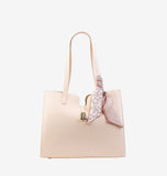 Culge Chicago "The Loop" Sculpted Office Tote – Alabaster Silk