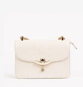 Culge Chicago "The Gold Coast" Romantic Flap Sling – Cream Gloss