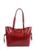 Culge Chicago "The Drake" Luxury Monolith Tote – Crimson Noir