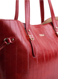 Culge Chicago "The Drake" Luxury Monolith Tote – Crimson Noir