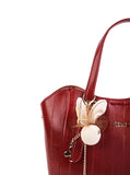 Culge Chicago "The Drake" Convertible Satchel – Crimson Noir