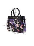 Culge Chicago "The Millennium" Structured Satchel – Twilight Noir Floral