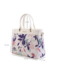 Culge Chicago "The Garfield" Structured Satchel – Alabaster Floral