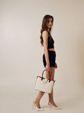 Culge Chicago "The Magnificent" Monogram Tote – Ivory & Cognac