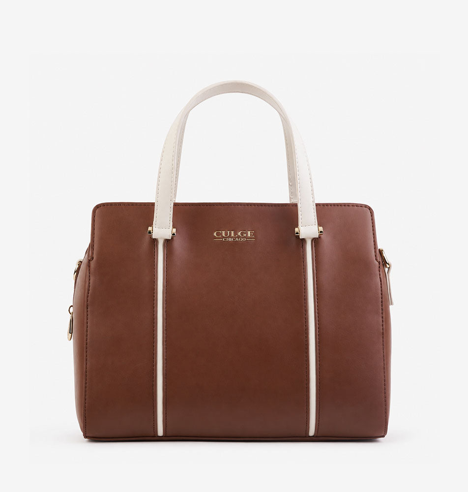 Culge Chicago "The Gold Coast" Tailored Satchel – Heritage Cognac