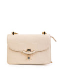 Culge Chicago "The Gold Coast" Romantic Flap Sling – Cream Gloss