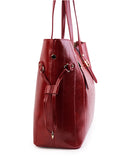 Culge Chicago "The Drake" Luxury Monolith Tote – Crimson Noir