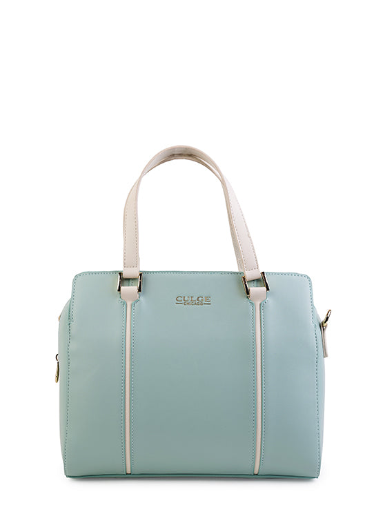 Culge Chicago "The Adler" Minimalist Dome Satchel – Sage Mint