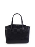 Culge Chicago "The Millennium" Checker-Mesh Satchel – Matte Onyx